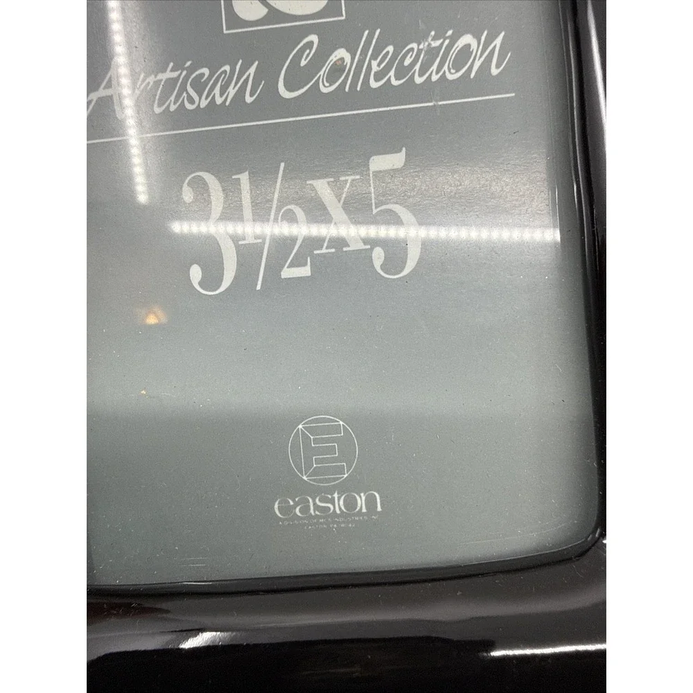 Easton Porcelain Black Photo Frame 3.5